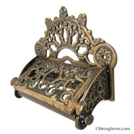 Antique Brass Kitchen Roll Holder