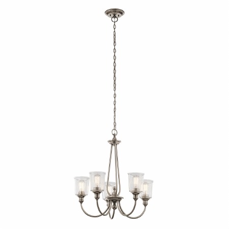 Kichler Waverly 5 Light Chandelier Pewter