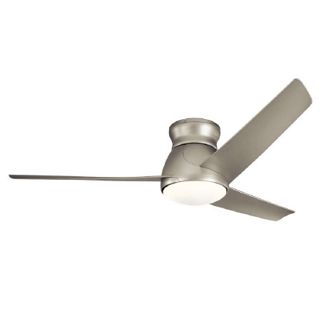 Elstead Eris 60" Ceiling Fan with Light Brushed Nickel