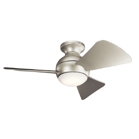 Elstead Sola 34" Ceiling Fan with Light Brushed Nickel