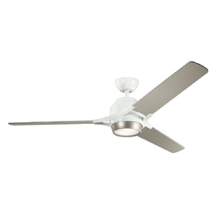 Elstead Zeus 60" Ceiling Fan with Light White