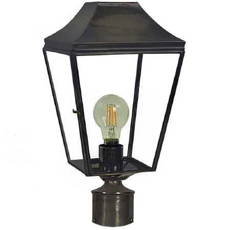 Knightsbridge Lamp Post Head to suit 2" dia. Antique Brass