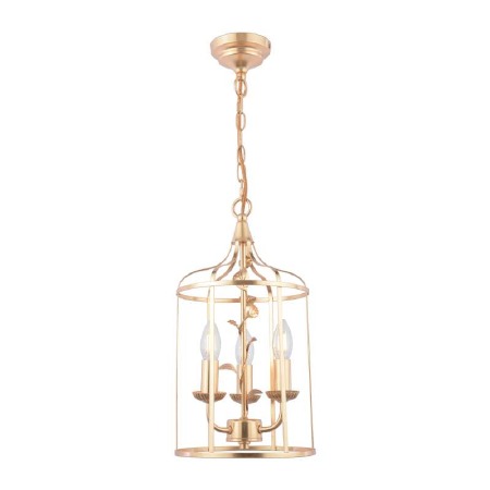 Laura Ashley Halton 3 Light Ceiling Lantern Distressed Gold Leaf