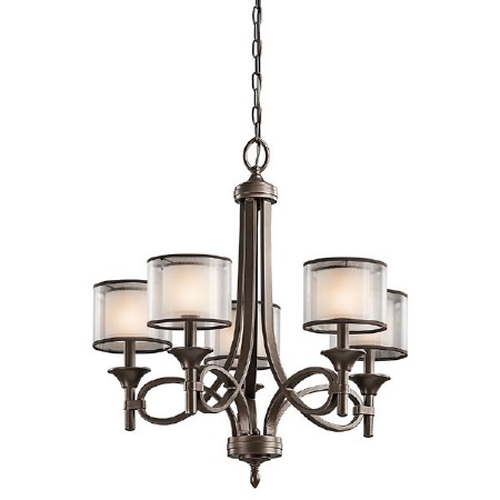 Kichler Lacey 5 Light Chandelier Mission Bronze