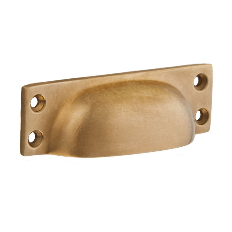 Cast Drawer Pull Smoked Brass - Broughtons Lighting & Ironmongery