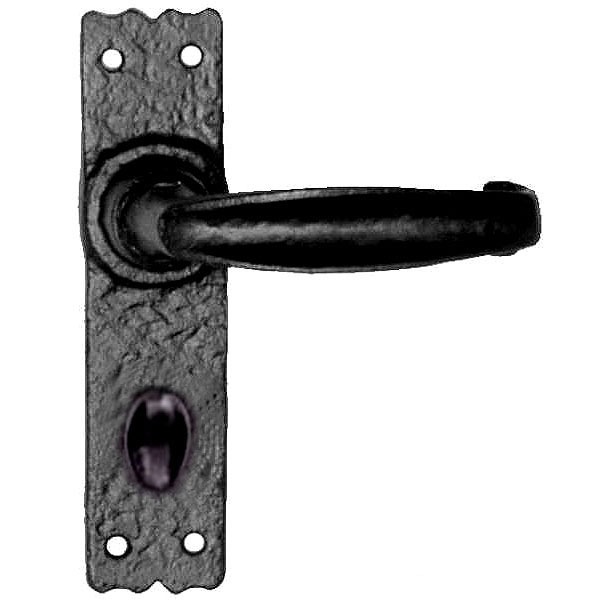 Kirkpatrick 2439 Bathroom Door Lock Handles Antique Black Broughtons
