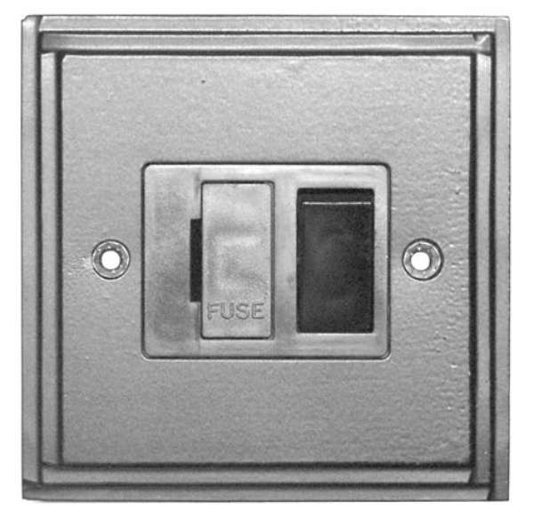 Kirkpatrick Switched Fused Spur 5127 Black Broughtons Lighting & Ironmongery