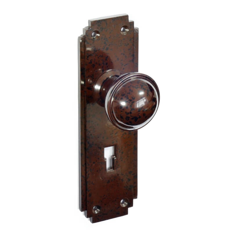 BROLITE 6867 Real Bakelite Door Knobs Walnut Broughtons Lighting & Ironmongery