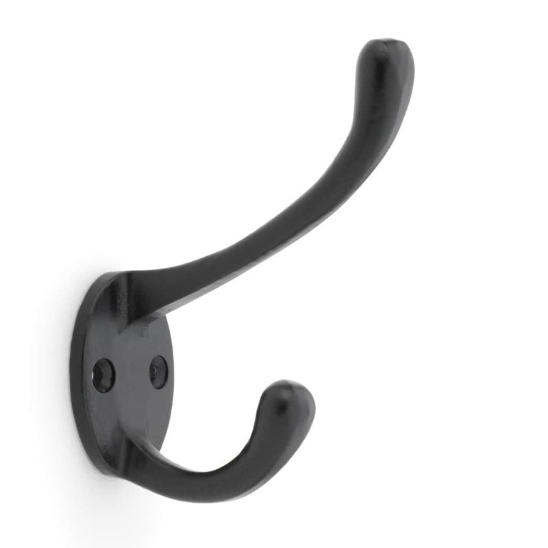 Victorian Hat & Coat Hook Black - Broughtons Lighting & Ironmongery