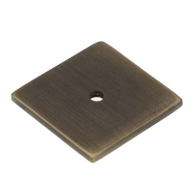 Quantock Square Backplate Antique Brass Broughtons Lighting & Ironmongery