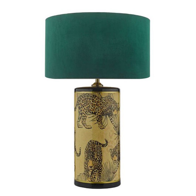 Gold deals leopard lamp