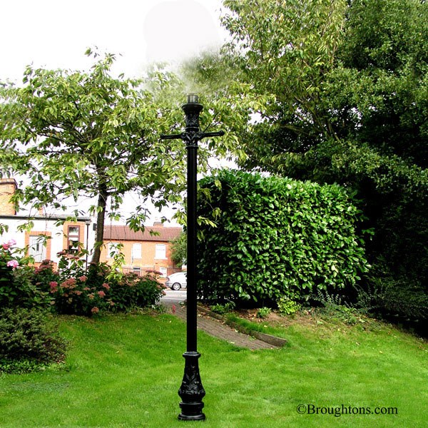 Medium Lamp Post Column Black Broughtons Lighting & Ironmongery