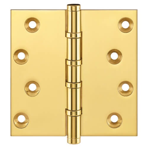 Projection Hinge P1560 100x100mm Polished Brass Unlacquered ...