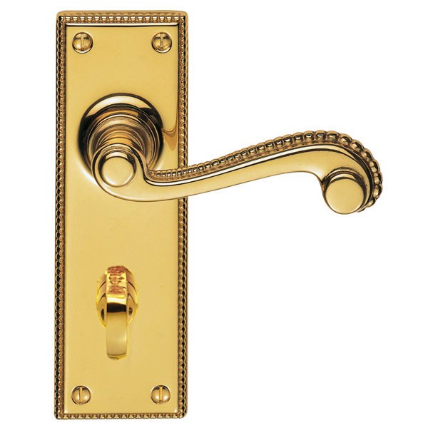 ; 155 x 51mm Backplate St PB James Regency Lever Bathroom Set; Polished Brass