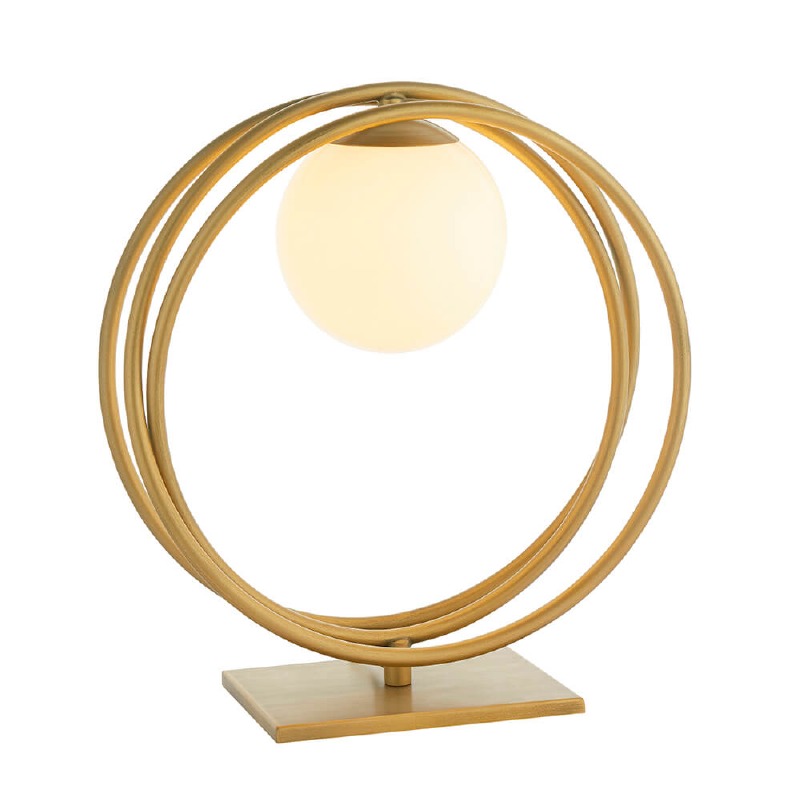 gold hoop table lamp