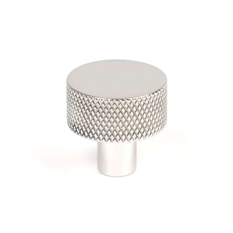 From The Anvil Brompton Cabinet Knob No Rose 25mm Polished Stainless Steel Broughtons Lighting 4719