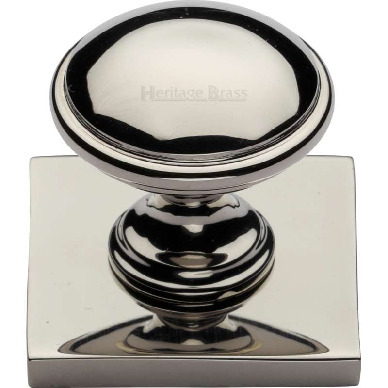 Heritage Domed Knob SQ3950 Polished Nickel Broughtons Lighting & Ironmongery