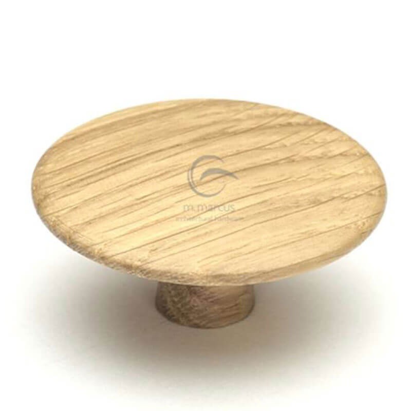 Heritage Mushroom Cabinet Knob W4466 48mm Oak Wood - Broughtons ...