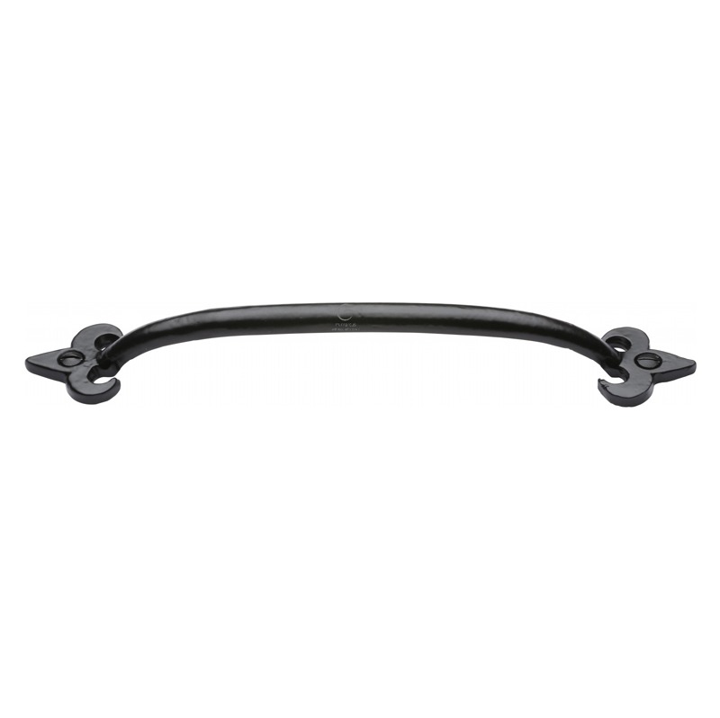 Heritage Pull Handle Fleurdelys FB1092 203mm Black Iron