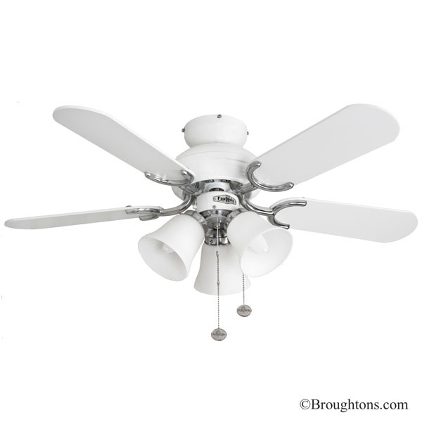 Fantasia Capri 36 Ceiling Fan With Lights White Ss Broughtons Lighting Ironmongery Fantasia Capri 36 Ceiling Fan With, Ceiling Fan With Multiple Lights