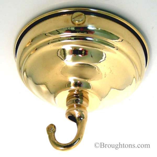 Ceiling Hook Polished Brass Broughtons Lighting Ironmongery