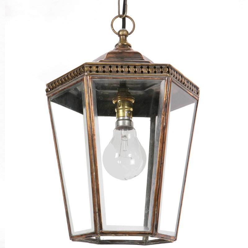 Antique brass lantern