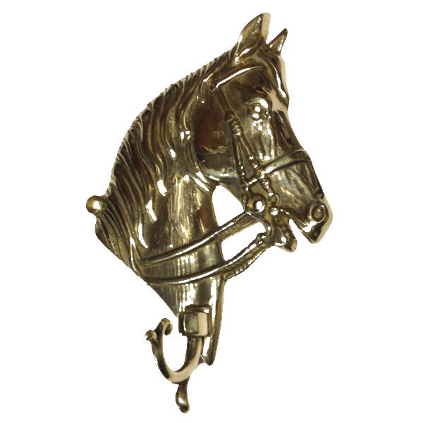 Solid Brass Horse Head Hook