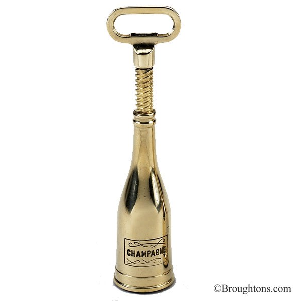 Brass Corkscrew & Bottle Opener - Broughtons Lighting & Ironmongery