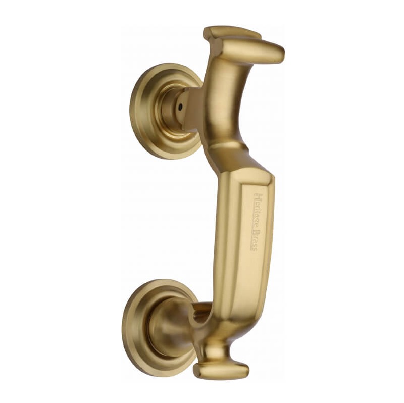 Heritage K1300 Doctor Door Knocker Satin Brass Broughtons Lighting And Ironmongery 0344