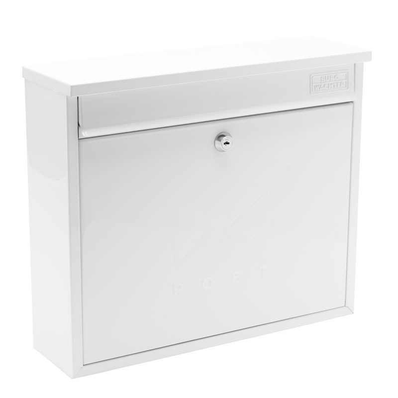 Elegance MB02 Post Box White - Broughtons Lighting & Ironmongery