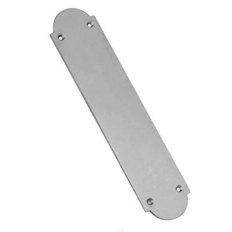 Shaped Finger Plate 14" Polished Chrome Broughtons Lighting & Ironmongery