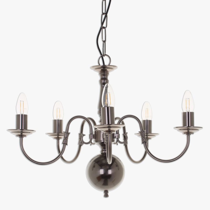 Antique store pewter chandelier