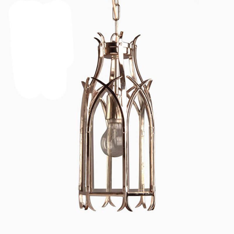 Gothic Hanging Pendant Lantern Nickel Broughtons Lighting & Ironmongery