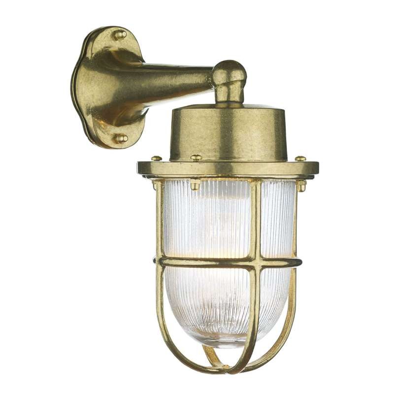 David Hunt HAR1540 Harbour Outdoor Wall Light Natural Brass IP64