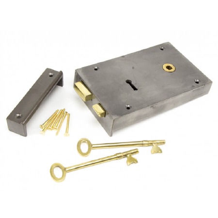 From The Anvil 7" Iron Rim Lock Right Hand