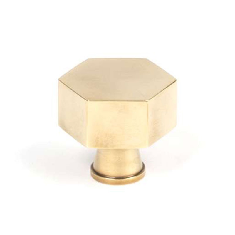 From The Anvil Kahlo Cabinet Knob 32mm Aged Brass Broughtons Lighting And Ironmongery 6189