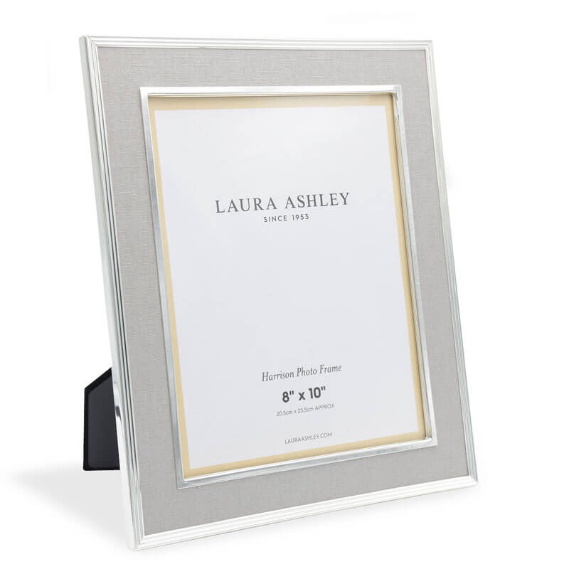 Laura Ashley Harrison Photo Frame 8" x 10" Charcoal Linen Broughtons