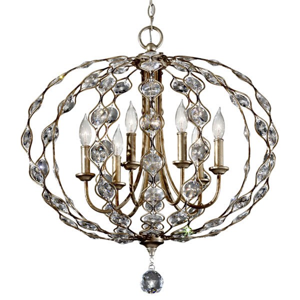 Feiss 6 deals light chandelier