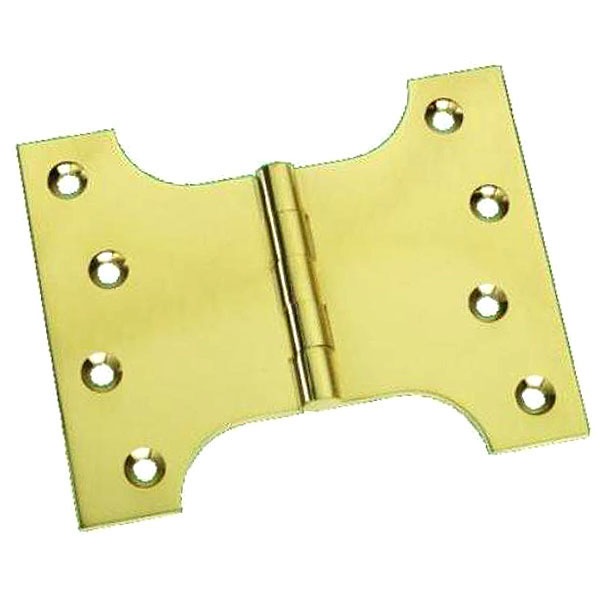 Prima Brass PB235 Parliament Hinges 4" x 3" x 5" Polished Brass