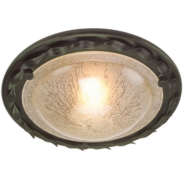 Elstead Olivia Flush Ceiling Light Black Gold