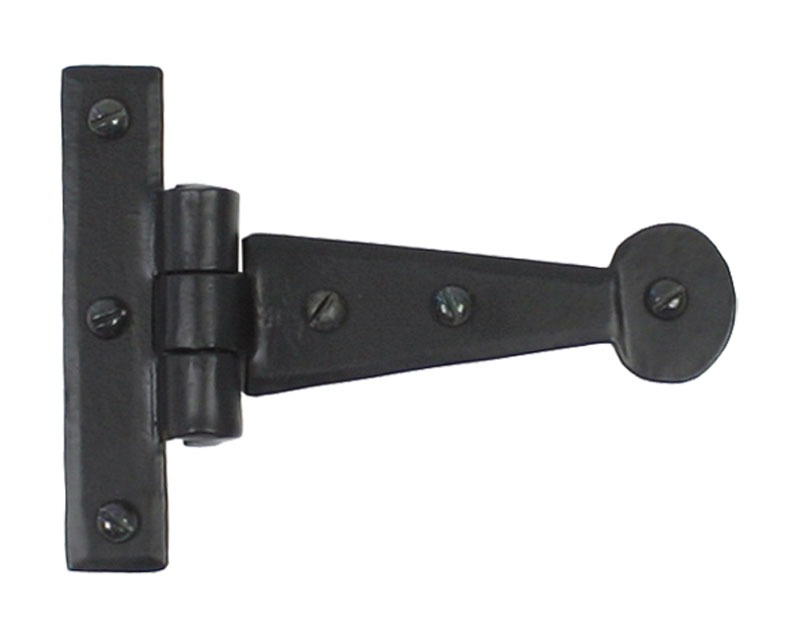 From The Anvil Penny End Tee Hinges 4" Black Broughtons Lighting