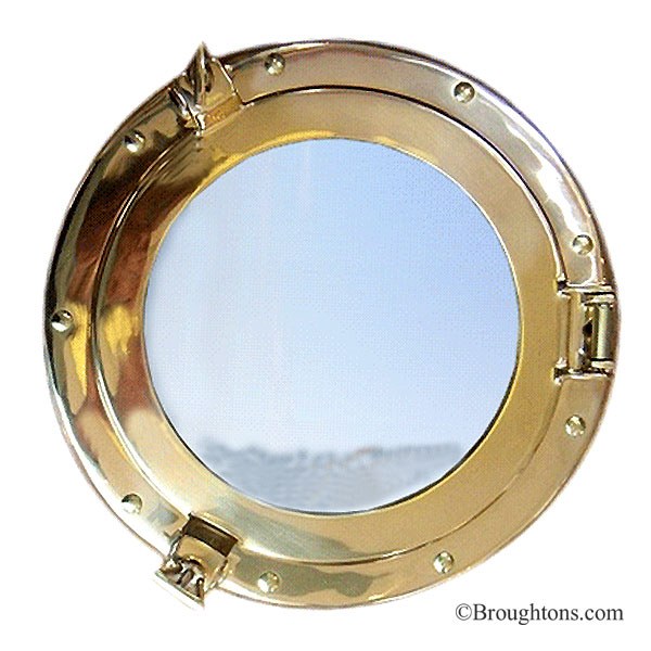 Porthole Mirror 20cm Polished Brass Broughtons Lighting Ironmongery Porthole Mirror 20cm Polished Brass, Large Porthole Mirror Uk