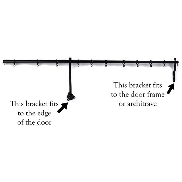 Portiere Rod Black Broughtons Lighting Ironmongery