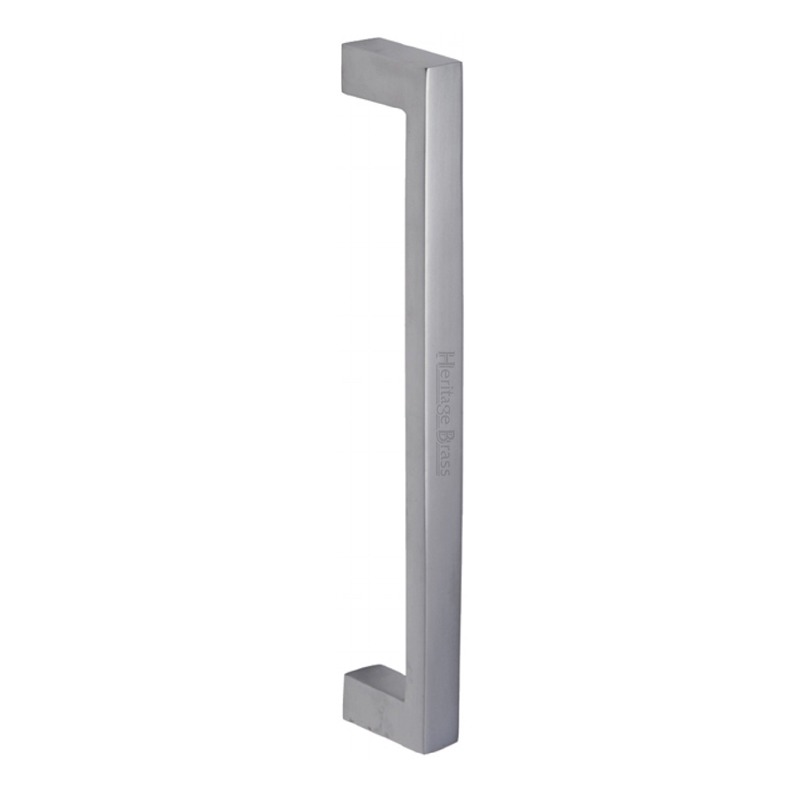 Heritage Pull Handle V2056 Satin Chrome Broughtons Lighting & Ironmongery