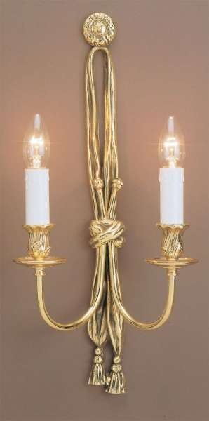 Searchlight Richmond Doppel-Wandleuchte – Antik Messing, 2x E14 Fassung – 16x30 Cm, Klassisches Design