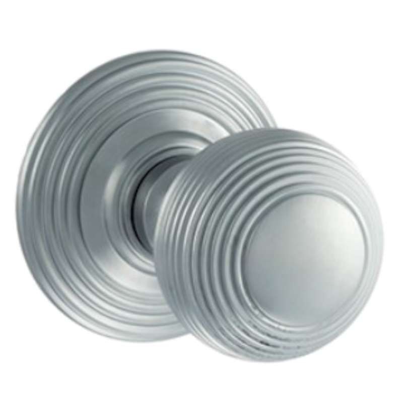 Ripon Mortice Door Knob Satin Chrome Broughtons Lighting & Ironmongery
