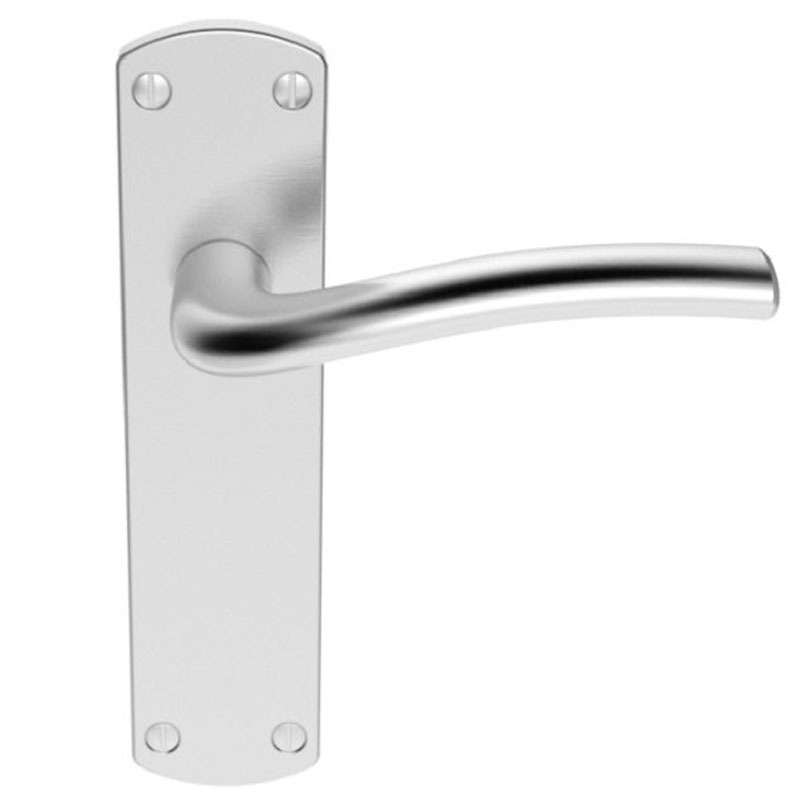 Serozzetta Cuatro Latch Door Handles Satin Chrome Broughtons Lighting