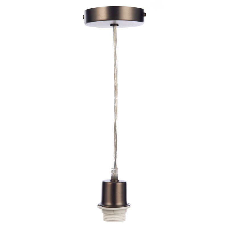 DAR Single Suspension Light Fitting SP61 Antique Chrome Broughtons
