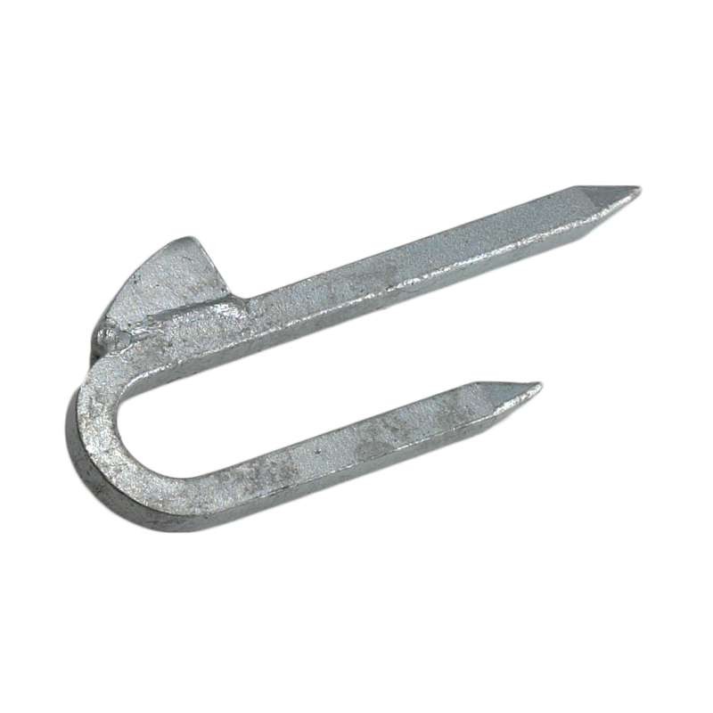 Field Gate Spring Fastener Staple Catch Only Double Leg Galvanised