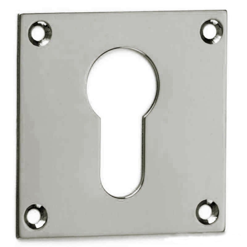 Croft Square Escutcheon 4577 Euro Profile Polished Nickel Broughtons